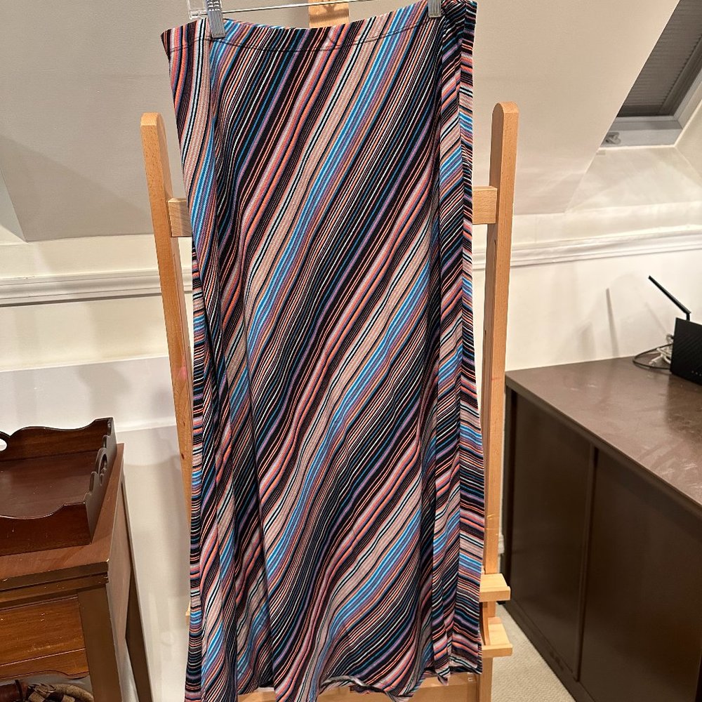 CATO Maxi Knit Skirt Striped and Lined Large
